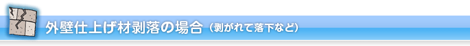 外壁仕上げの場合